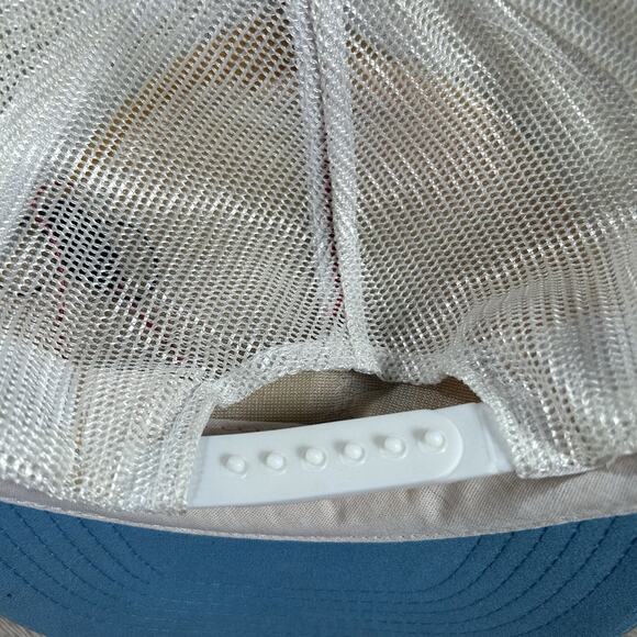 Vintage UNC North Carolina Tar Heels Snapback Hat Light Up Blue White Trucker - Picture 2 of 9